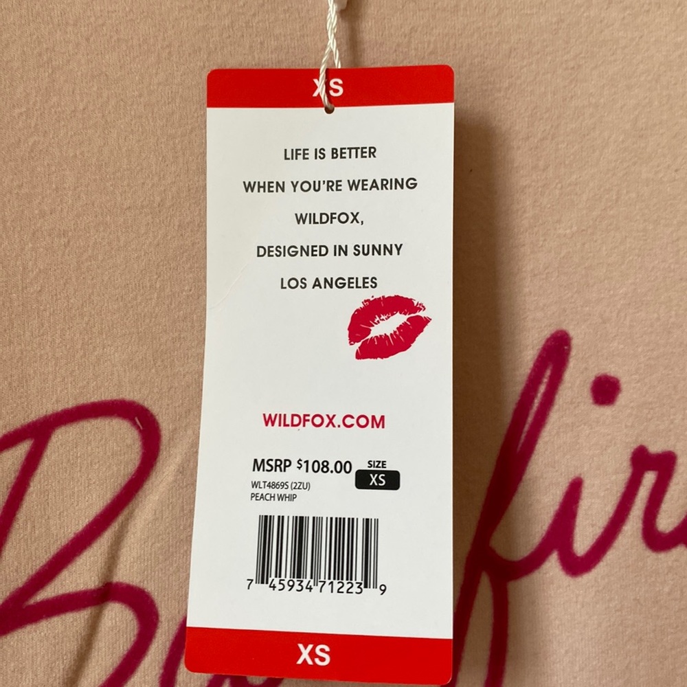 🎉HP👉NWT WILDFOX XS Statement crewneck Sweatshirt. “But first, Cocktails” - Picture 11 of 13
